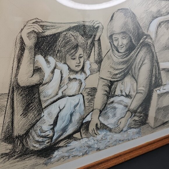 Original Conrado 1 Of 1 Painting Pencil Sketch Painting With Personal Message - Picture 2 of 12